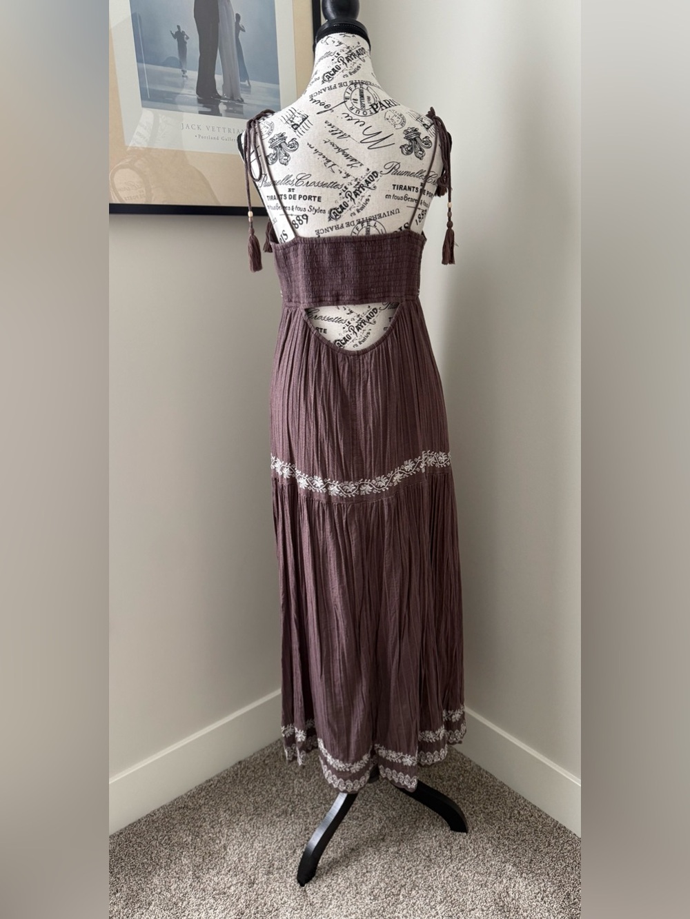 Anerican Eagle Embroidered Empire Waist Dress - Picture 7 of 11